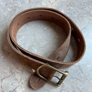 Leather belt